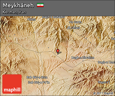 Satellite 3D Map of Meykhāneh