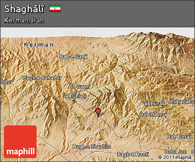 Satellite 3D Map of Shaghālī