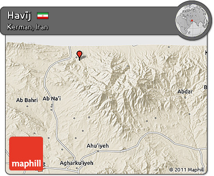 Shaded Relief 3D Map of Havīj