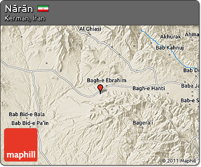 Shaded Relief 3D Map of Nārān