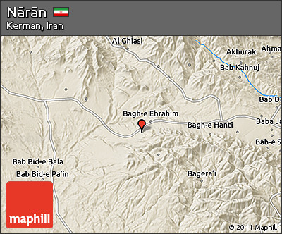 Shaded Relief 3D Map of Nārān
