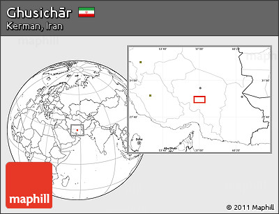 Blank Location Map of Ghusichār