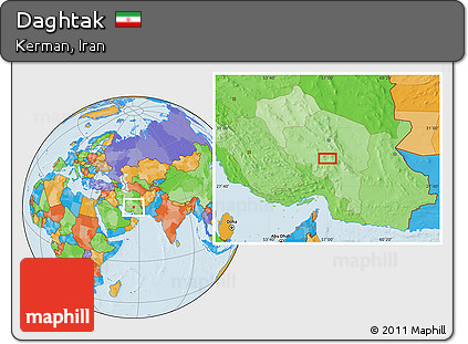 Political Location Map of Daghtak