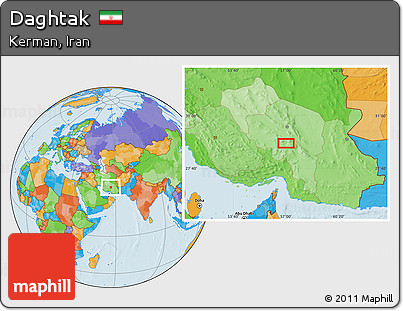 Political Location Map of Daghtak
