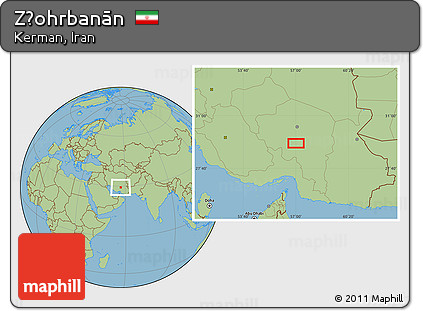 Savanna Style Location Map of Z̧ohrbanān