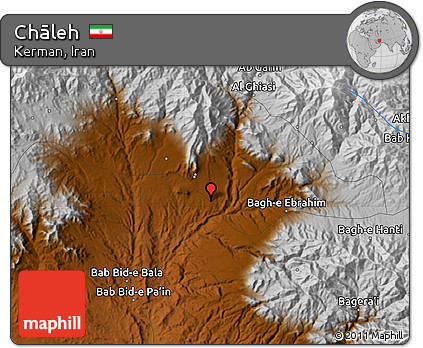 Physical Map of Chāleh
