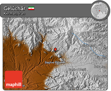 Physical Map of Gelūchār