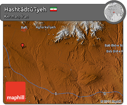 Physical Map of Hashtādtū'īyeh