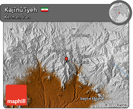 Physical Map of Kajīnū'īyeh