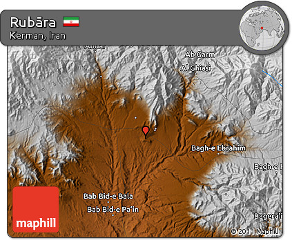 Physical Map of Rubāra