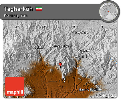 Physical Map of Tagharkūh