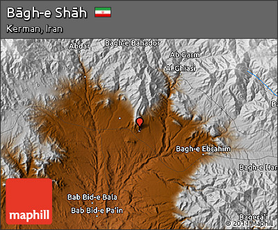Physical Map of Bāgh-e Shāh