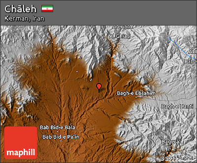 Physical Map of Chāleh
