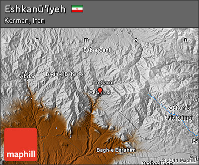 Physical Map of Eshkanū'īyeh