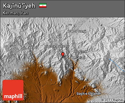 Physical Map of Kajīnū'īyeh