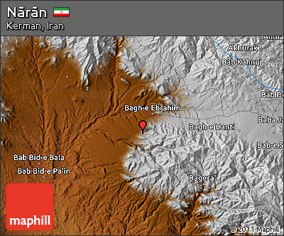Physical Map of Nārān