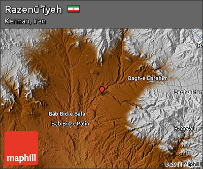 Physical Map of Razenū'īyeh