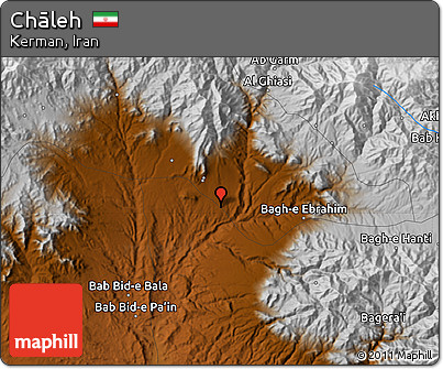 Physical Map of Chāleh
