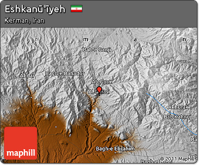 Physical Map of Eshkanū'īyeh