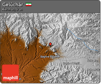 Physical Map of Gelūchār