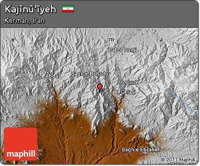 Physical Map of Kajīnū'īyeh