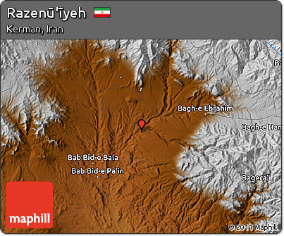 Physical Map of Razenū'īyeh