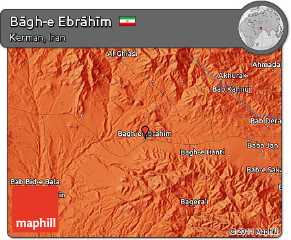 Political Map of Bāgh-e Ebrāhīm