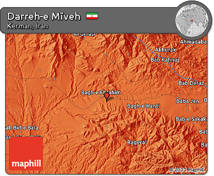 Political Map of Darreh-e Mīveh