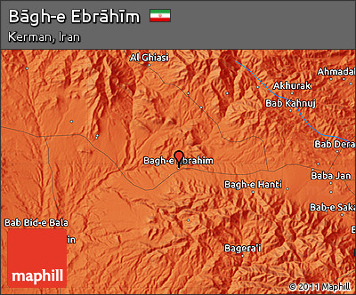 Political Map of Bāgh-e Ebrāhīm