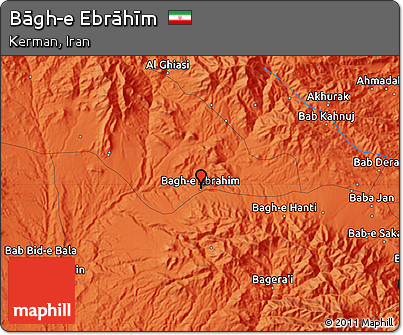 Political Map of Bāgh-e Ebrāhīm