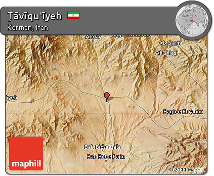 Satellite Map of Ţāvīqu'īyeh