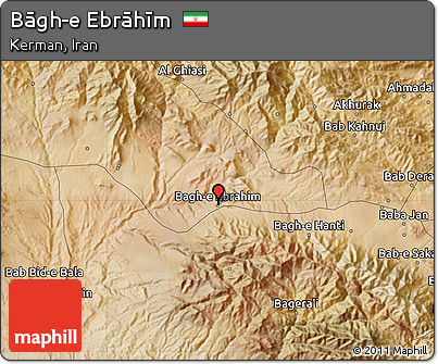 Satellite Map of Bāgh-e Ebrāhīm