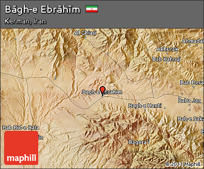 Satellite Map of Bāgh-e Ebrāhīm