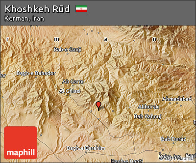 Satellite Map of Khoshkeh Rūd