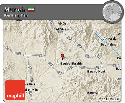 Shaded Relief Map of Murreh