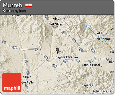 Shaded Relief Map of Murreh