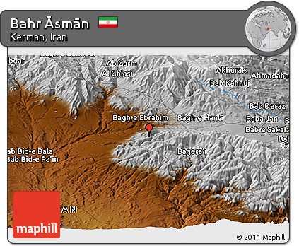 Physical Panoramic Map of Bahr Āsmān