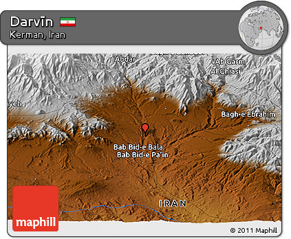 Physical Panoramic Map of Darvīn