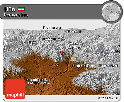 Physical Panoramic Map of Hūn