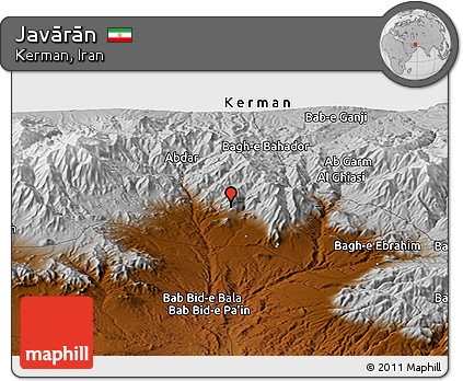 Physical Panoramic Map of Javārān