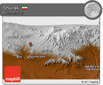 Physical Panoramic Map of Shūrak