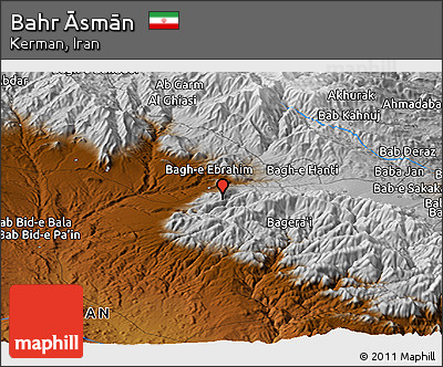 Physical Panoramic Map of Bahr Āsmān