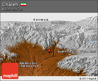 Physical Panoramic Map of Chāleh