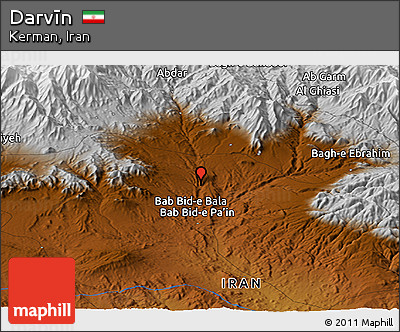 Physical Panoramic Map of Darvīn