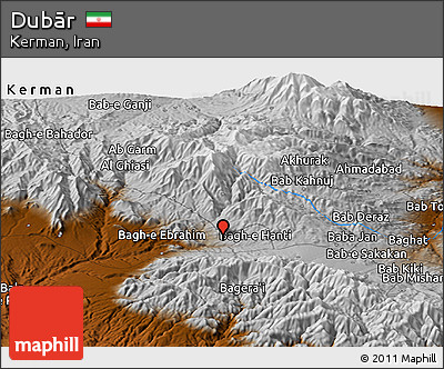 Physical Panoramic Map of Dubār
