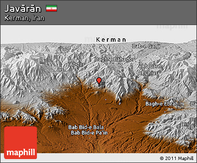 Physical Panoramic Map of Javārān