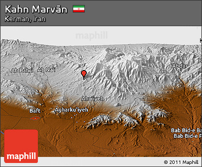 Physical Panoramic Map of Kahn Marvān
