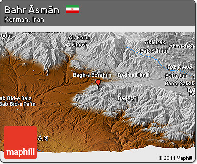 Physical Panoramic Map of Bahr Āsmān