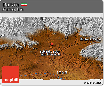 Physical Panoramic Map of Darvīn