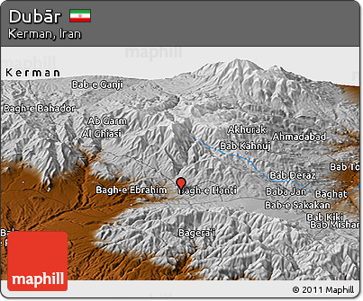 Physical Panoramic Map of Dubār